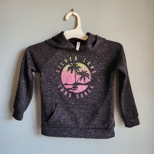 Toddler Palm Tree XS Silver Lake Sand Dunes gray hoodie